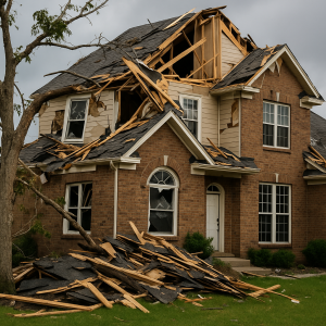 Sinistre sur une maison